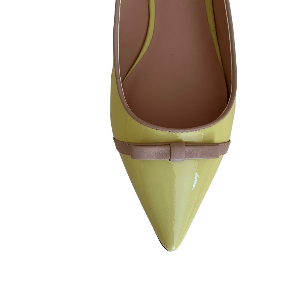 Kate Spade "Antibes" Sling Back Pointed Toe Flat in Lemon Sorbet 6.5 NEW - Picture 4 of 15